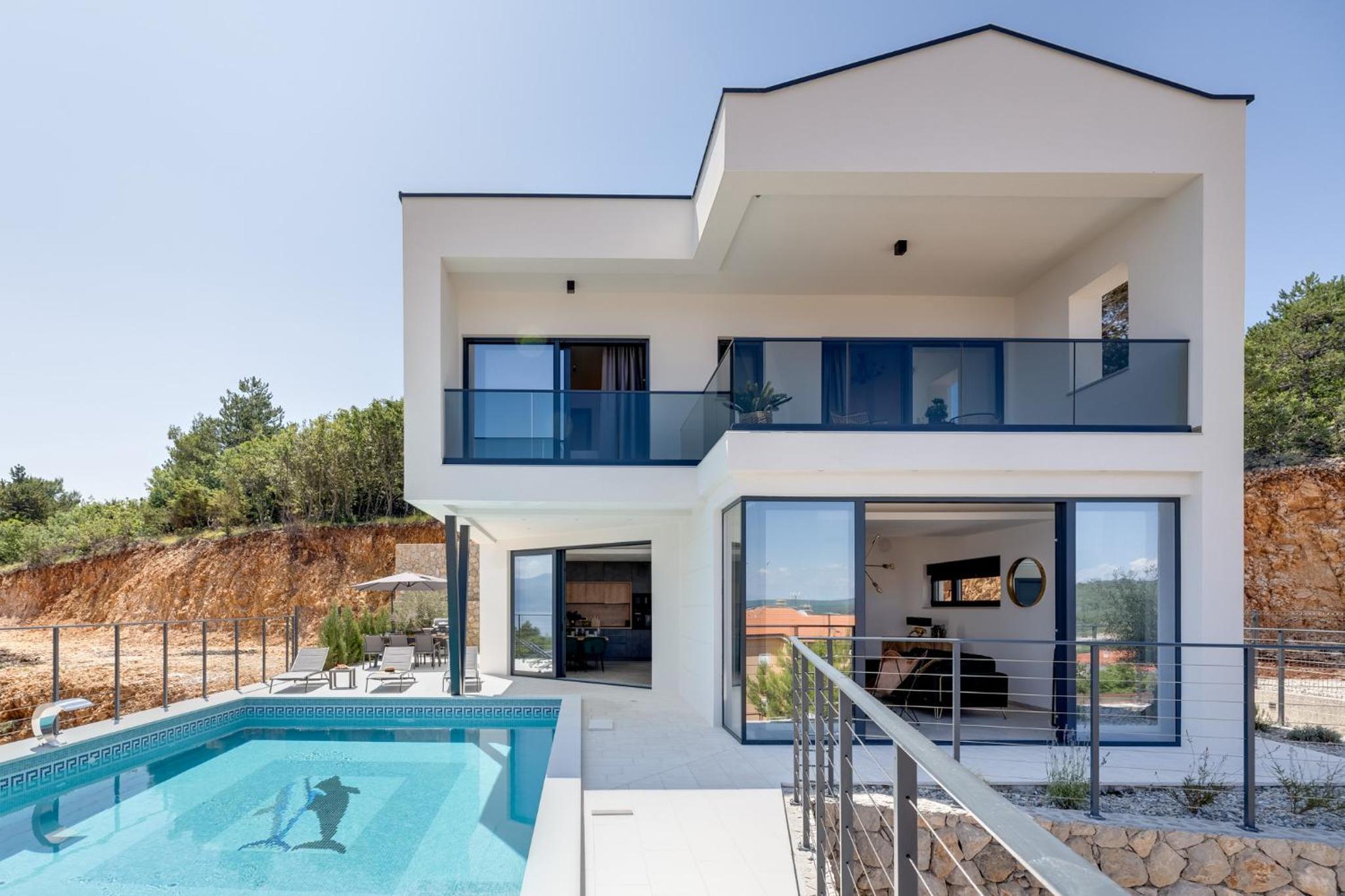 Hotel Luxury Villa Verbenico Hills- Amazing Sea View, Pool With Whirpool And Waterfall, Beach, In Famous Wine Region - Your Holiday With Style