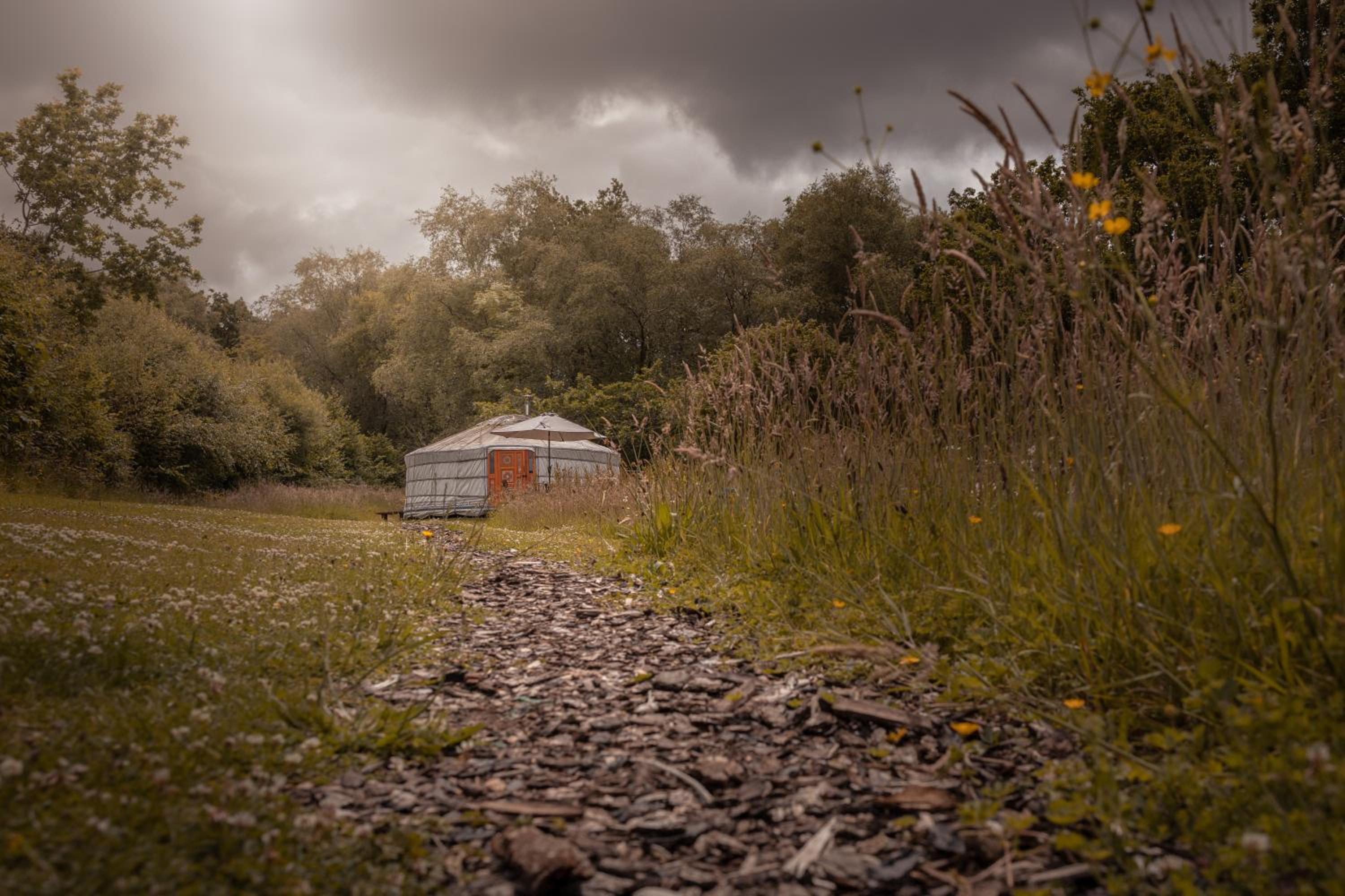 Hotel Gilfach Gower Farm Luxury Yurt with Hot Tub