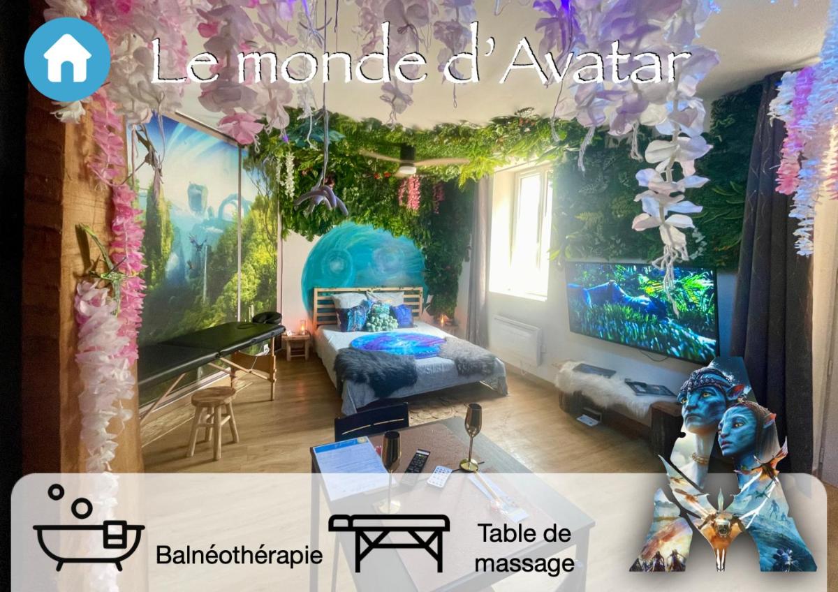 Hotel Le Monde D Avatar Avec Balneo Et Table De Massage